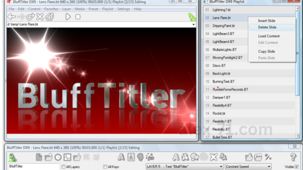 Blufftitler Software Free Download