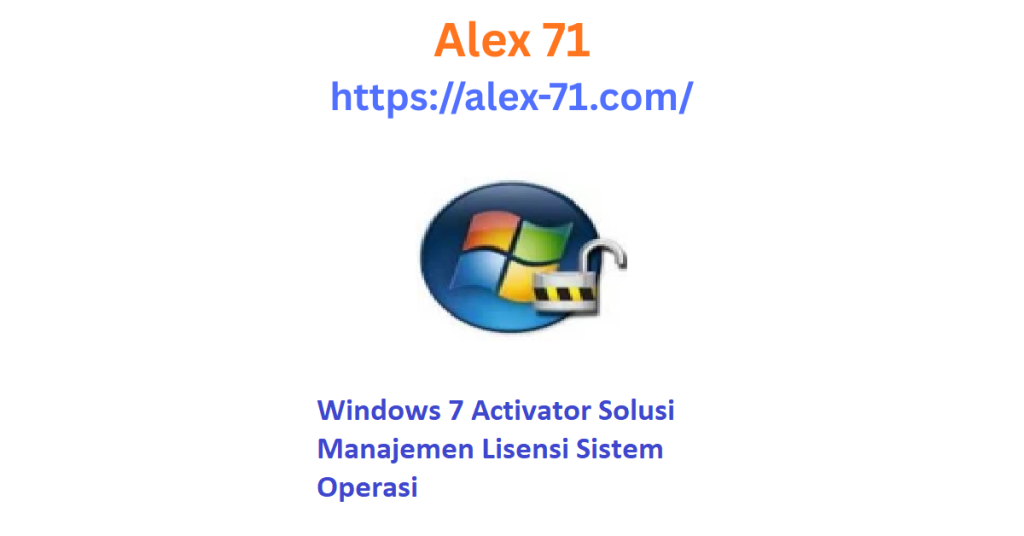 Tampilan aplikasi windows 7 activator untuk verifikasi status lisensi sistem pada komputer lama.