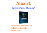 Tampilan antarmuka aplikasi setelah menjalankan Corel Draw 2022 Portable untuk kebutuhan desain vektor profesional di komputer Windows.