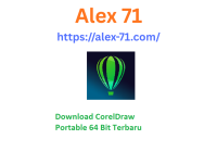 Ilustrasi penggunaan aplikasi download coreldraw portable 64 bit di perangkat laptop tanpa instalasi untuk desain vektor profesional.