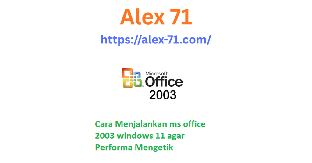 Tampilan antarmuka aplikasi Word setelah berhasil melakukan instalasi ms office 2003 windows 11 di perangkat komputer Windows modern.