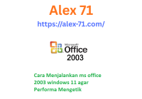Tampilan antarmuka aplikasi Word setelah berhasil melakukan instalasi ms office 2003 windows 11 di perangkat komputer Windows modern.
