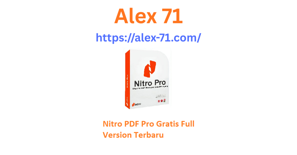 Tampilan antarmuka aplikasi nitro pdf Pro gratis full version terbaru saat mengedit dokumen teks di komputer Windows 2026