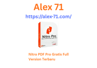 Tampilan antarmuka aplikasi nitro pdf Pro gratis full version terbaru saat mengedit dokumen teks di komputer Windows 2026