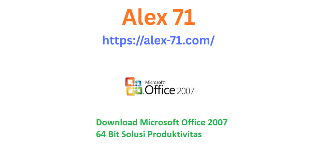 Tampilan antarmuka Ribbon pada aplikasi Word setelah melakukan download microsoft office 2007 64 bit di komputer Windows.