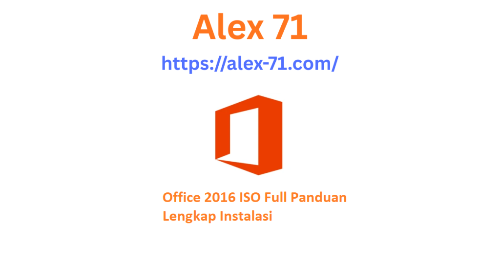 Tampilan proses instalasi perangkat lunak office 2016 iso full pada sistem operasi komputer Windows.