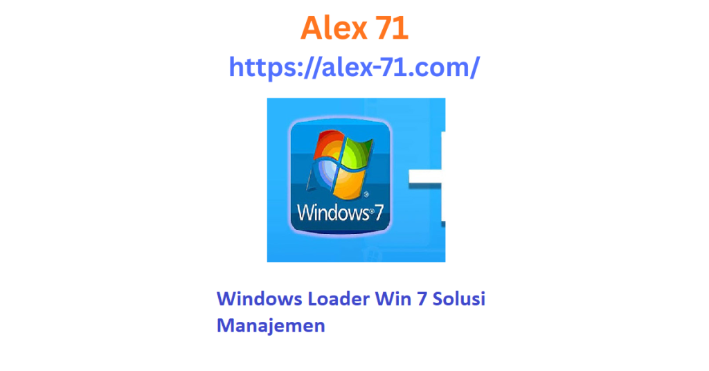 Tampilan antarmuka utama aplikasi Windows Loader Win 7 saat sedang melakukan proses verifikasi lisensi pada komputer Windows.