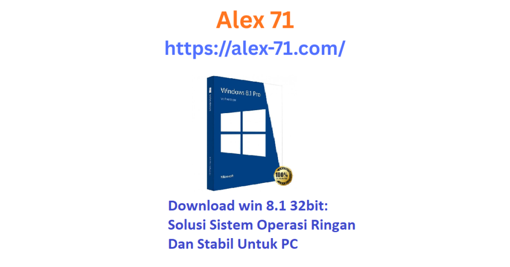 Tampilan desktop win 8.1 32bit yang berjalan lancar pada perangkat laptop dengan spesifikasi standar.