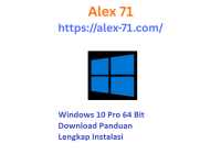 Tampilan antarmuka desktop sistem operasi setelah melakukan proses windows 10 pro 64 bit download di perangkat komputer modern.