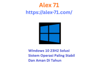 Tampilan antarmuka desktop sistem operasi setelah melakukan proses instalasi windows 10 23h2 yang menunjukkan performa sangat lancar di komputer.