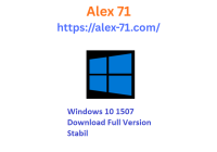 Tampilan layar utama desktop windows 10 1507 yang ringan saat dijalankan pada perangkat laptop klasik.