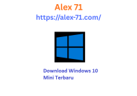 Tampilan desktop bersih dan sangat responsif setelah proses instalasi windows 10 mini berhasil diselesaikan pada perangkat laptop lama.
