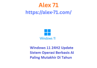 Tampilan desktop utama windows 11 24h2 dengan integrasi AI Copilot yang sangat responsif di perangkat komputer modern.