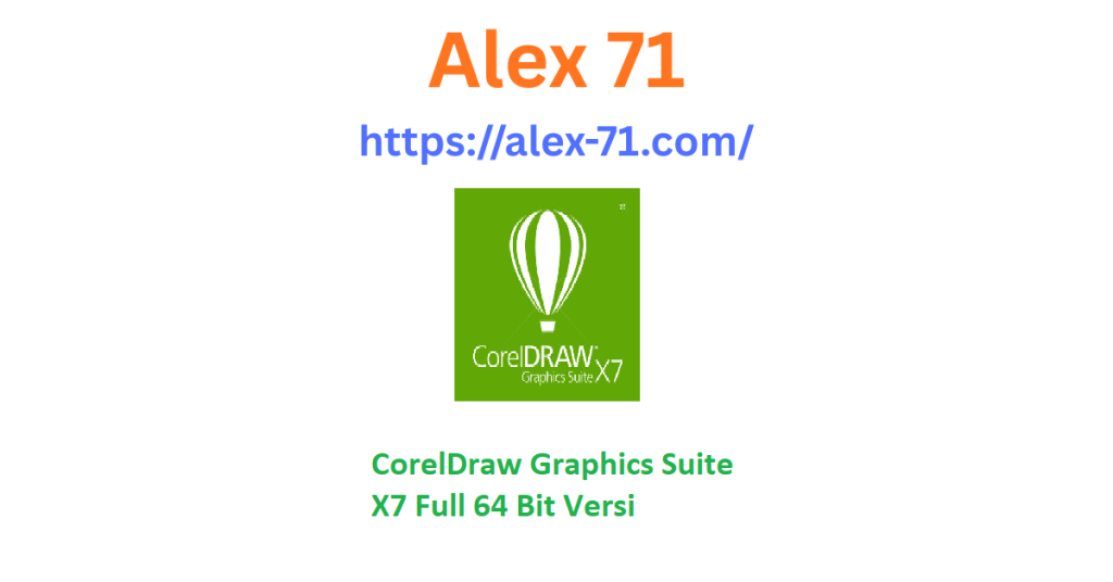 Ilustrasi tampilan antarmuka perangkat lunak setelah melakukan proses coreldraw graphics suite x7 full 64 bit untuk kebutuhan desain vektor profesional.