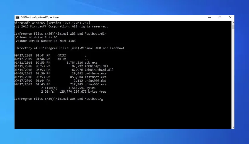 Minimal ADB and Fastboot