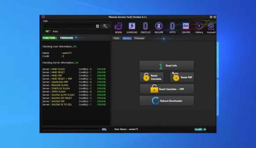 Phoenix Service Tool