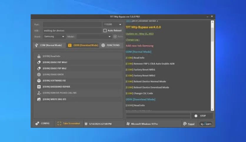 TFT MTP Bypass Tool