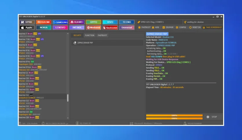 TFT Unlock Tool V7 Free Download - Alex71 TFT Unlock Tool