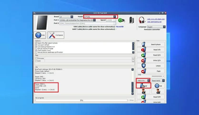 Z3X LG Tool Setup File